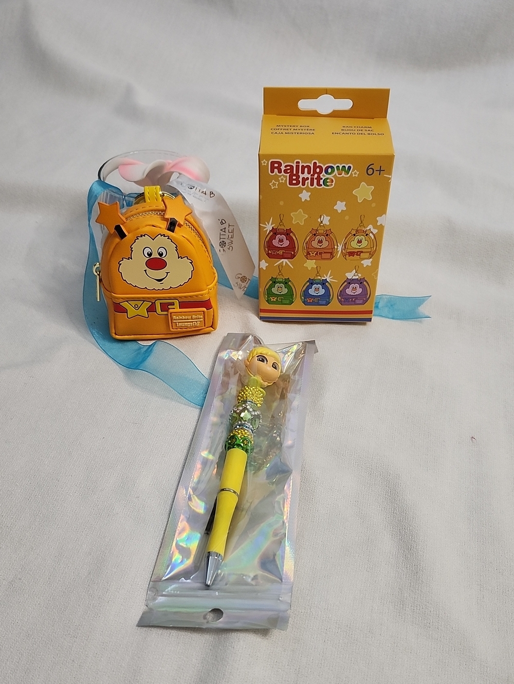 Loungefly Rainbow Brite Backpack Bagcharm with "TINK" Pen